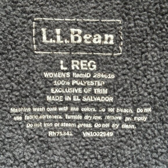 L.L.Bean Women's Mountain Classic Fleece Vest Gray Size Large - Cozy! - Picture 5 of 8